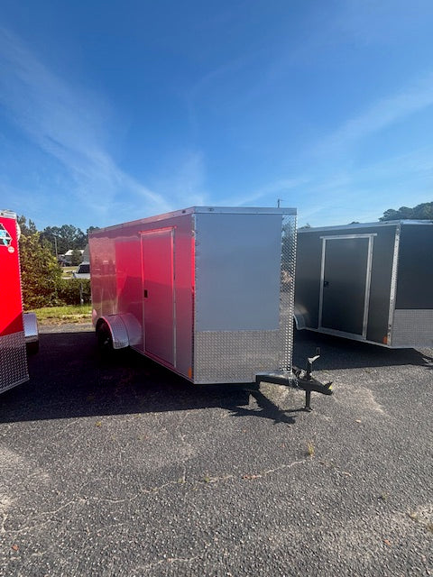 6x12 SA Cargo Enclosed Trailer - Silver Frost