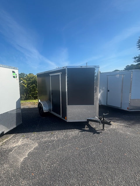 6x10 SA Cargo Enclosed Trailer - Charcoal